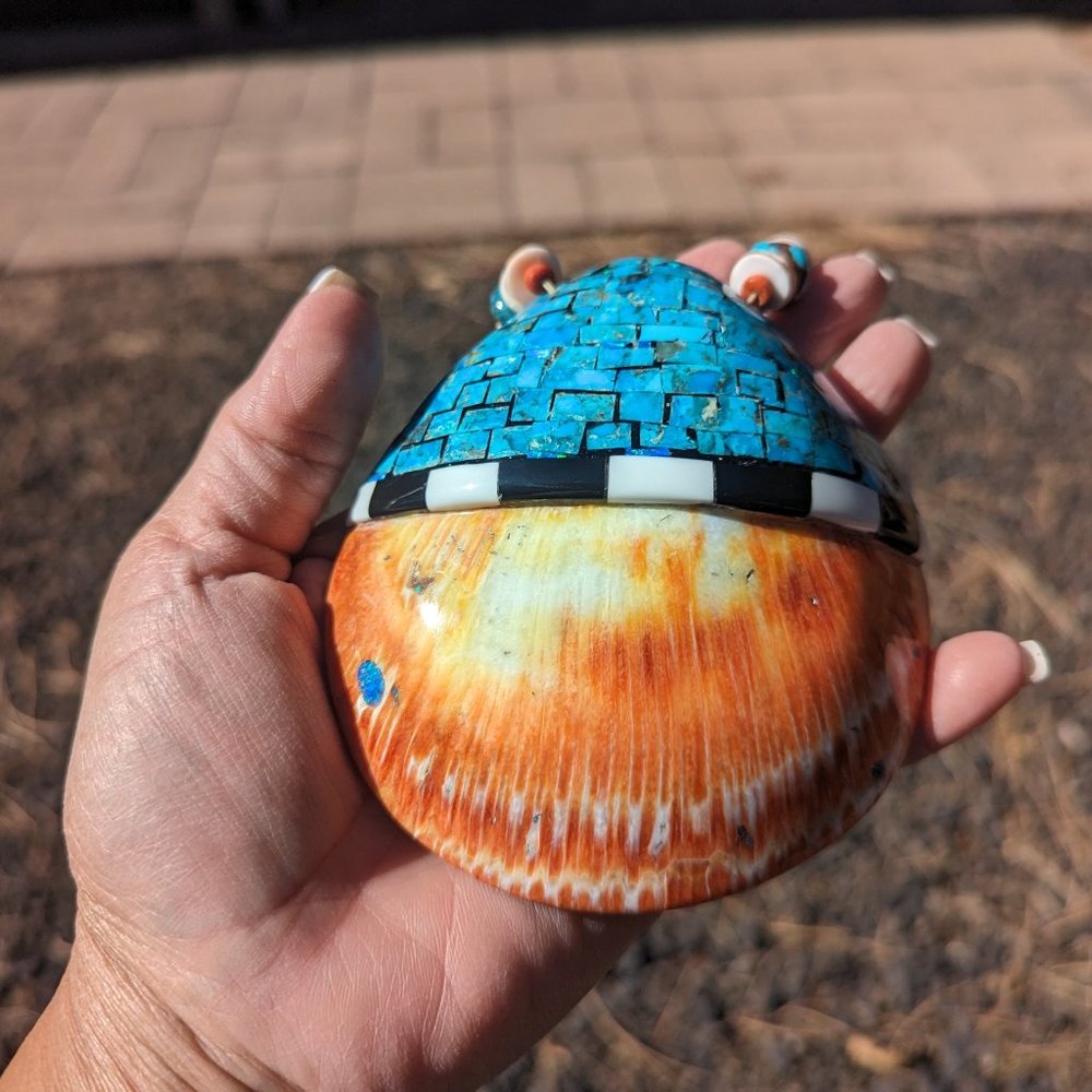 Native American Necklace Santo Domingo Kewa Natural Turquoise Heishi Jewelry *** - Picture 4 of 10